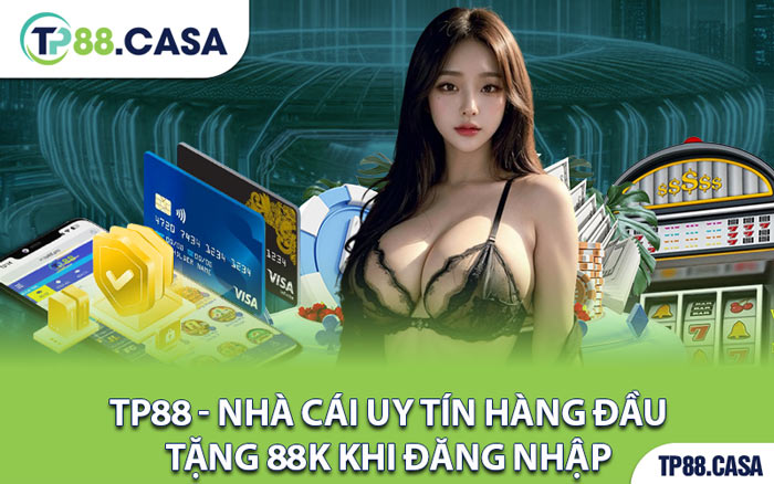 TP88 - Nhà Cái Uy Tín Hàng Đầu Tặng 88K Khi Đăng Nhập